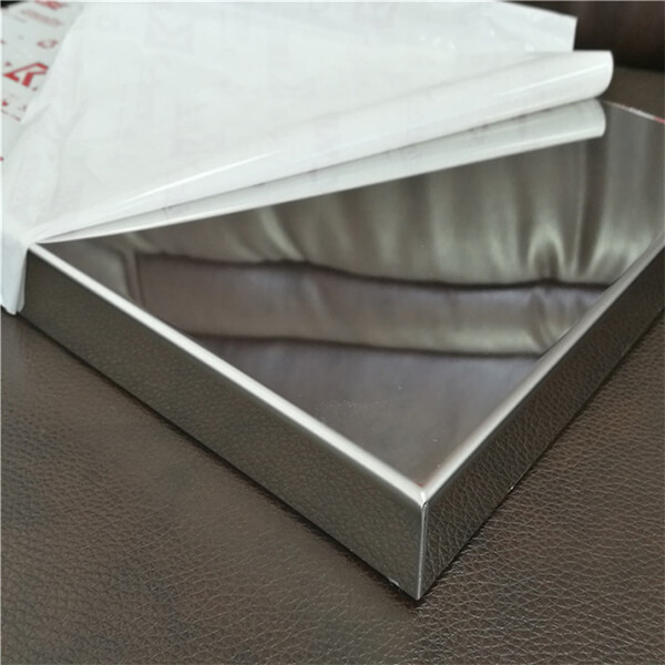 Mirror finish stainless steel honeycomb panels (1)